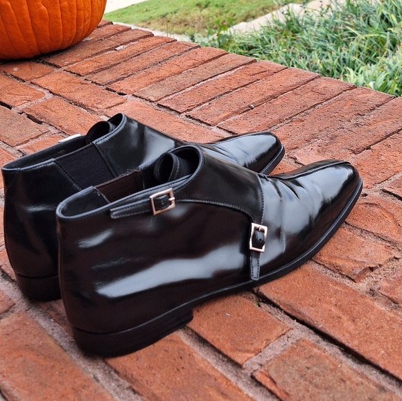 PRADA Double Monkstrap Ankle Boots (Mens Size 9.5 - Read description below) - Picture 7 of 16